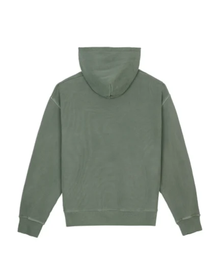 3D Embroidered Logohead Garment Dyed Hoodie - Ivy