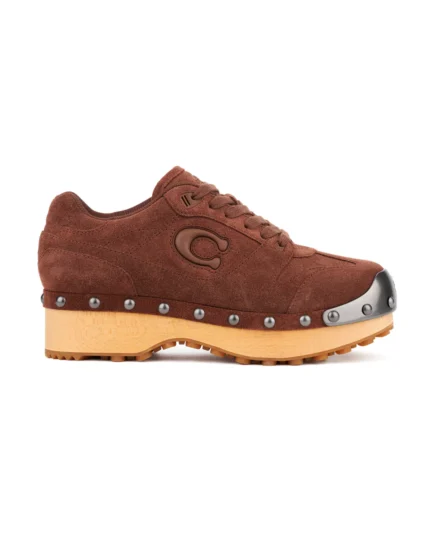Brain Dead x Coach SoHo Suede Wooden Clog - Vintage Brown
